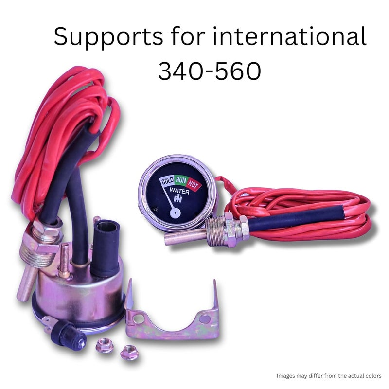 VR Autopedia 2inch 52MM Triple Gauge Kit – Oil Pressure, Ammeter & Water Temp – Fits Farmall H, M, Super A, 140, Super C, Super M, 300, 560, 400, Cub Tractors | IH Tractor Parts (1947-1954) - Image 2